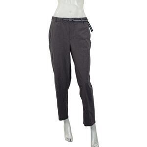Lululemon LAB Women's Sarala Pants in Gray adjustible fit Belt size 8